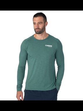 Spartan Training Long Sleeve Crew Green